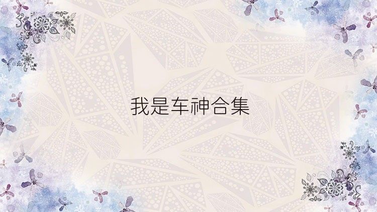 我是车神合集