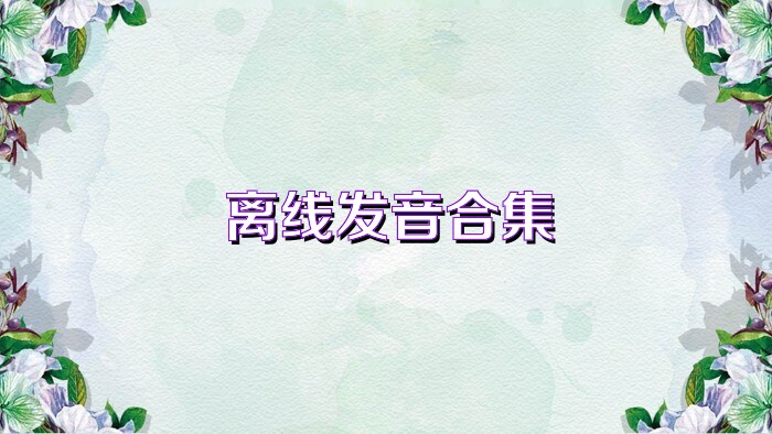 离线发音合集