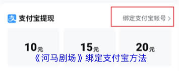 河马剧场怎么绑定支付宝