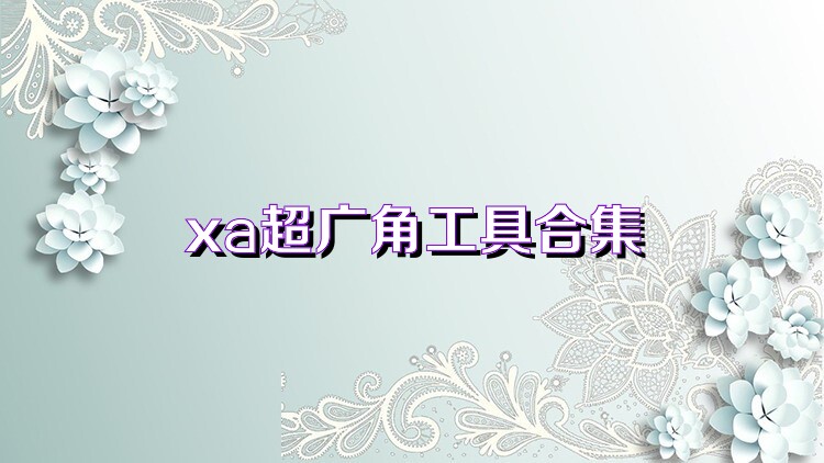 xa超广角工具合集