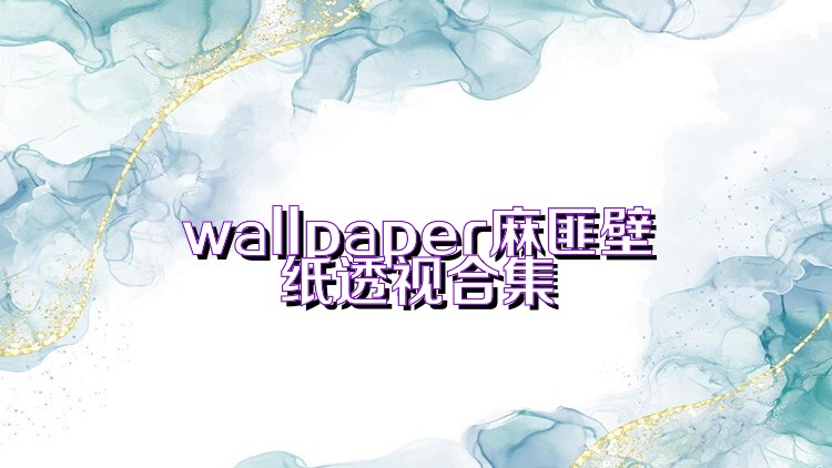 wallpaper麻匪壁纸透视合集