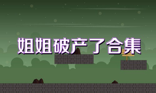 姐姐破产了合集