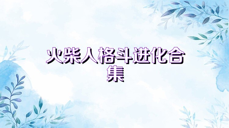 火柴人格斗进化合集