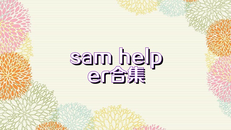 sam helper合集