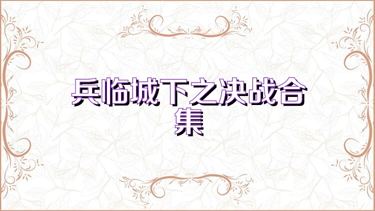 兵临城下之决战合集