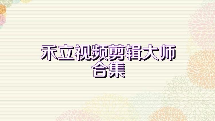 禾立视频剪辑大师合集