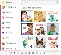 Microsoft Teams如何发送贴纸