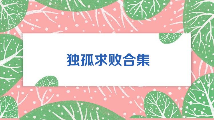 独孤求败合集