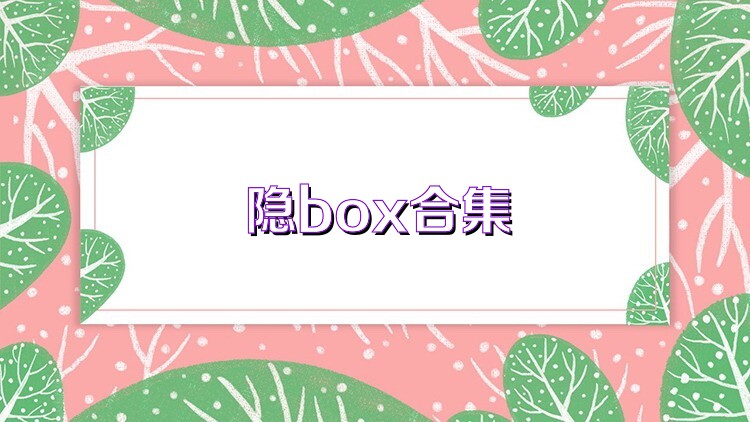 隐box合集