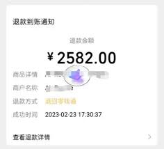 提交退款后多久能回账