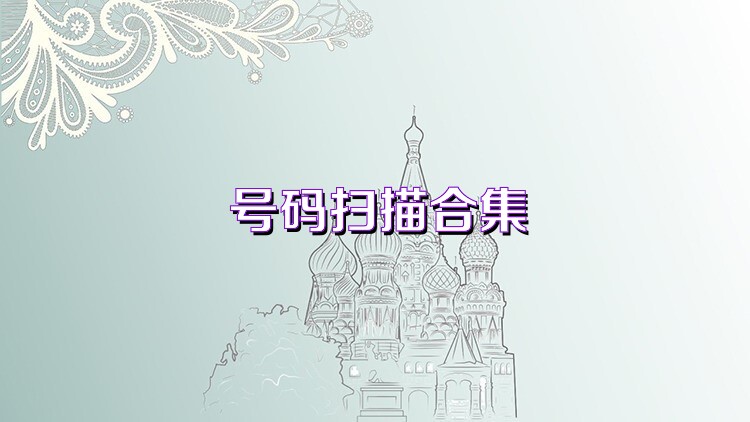 号码扫描合集